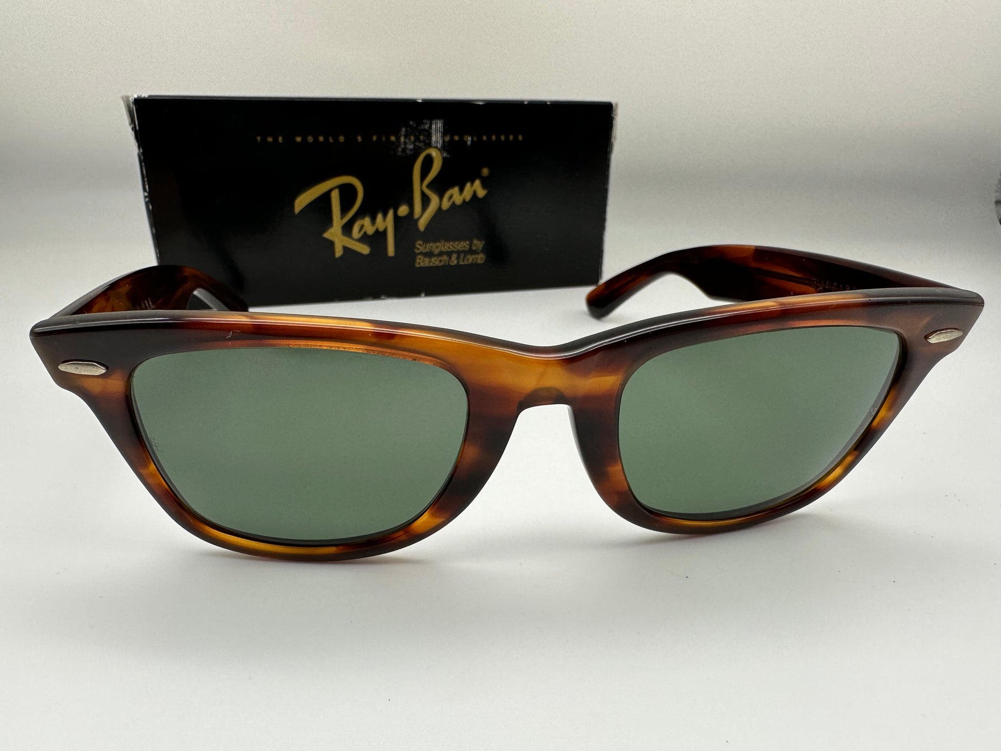 Vintage Ray Ban B L Wayfarer 50mm 22mm Mock Tortoise G 15 Glass rare Ireland