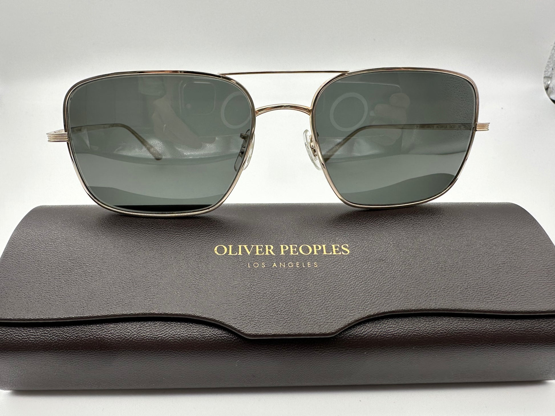 Preowned Oliver Peoples VICTORY LA 54mm Titanium OV1246ST 5292P2 Preowned Oliver Peoples VICTORY LA 54mm Titanium OV1246ST 5292P2