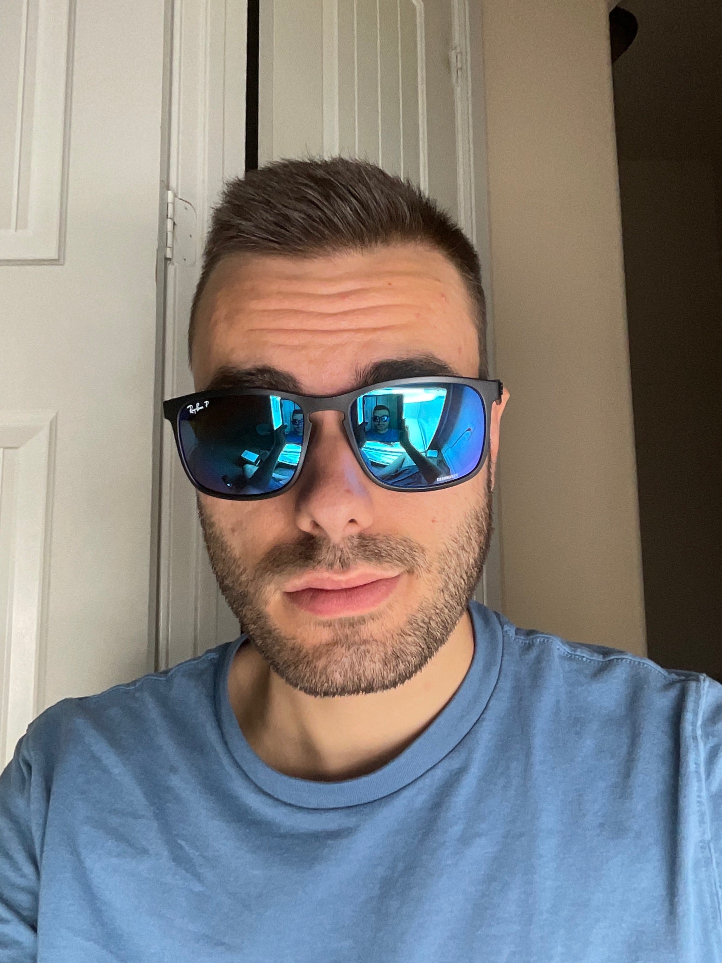 Ray ban online blue mirror polarized