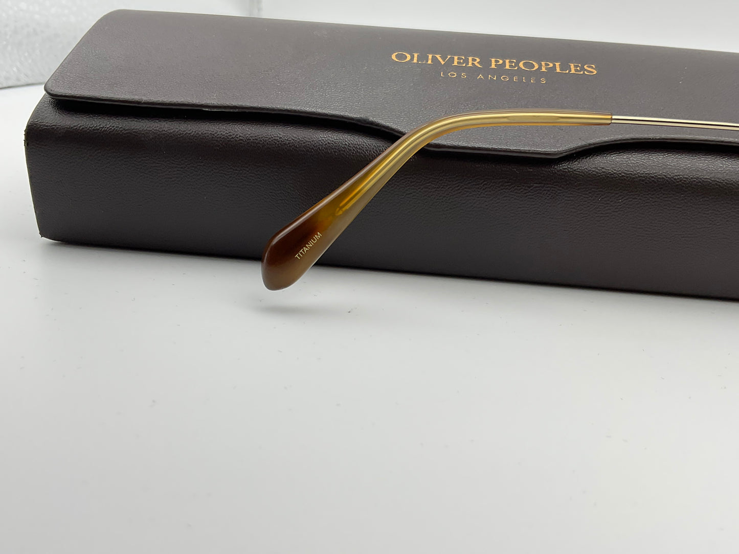 Oliver Peoples Sunglasses Watts Sun Aviator Gold Titanium Unisex 49-21-1