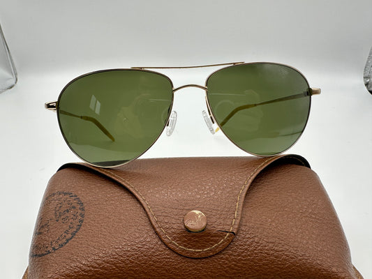 Oliver Peoples OV 1002S Benedict 59mm 5064/52 Gold/Green made in Japan PREOWNED