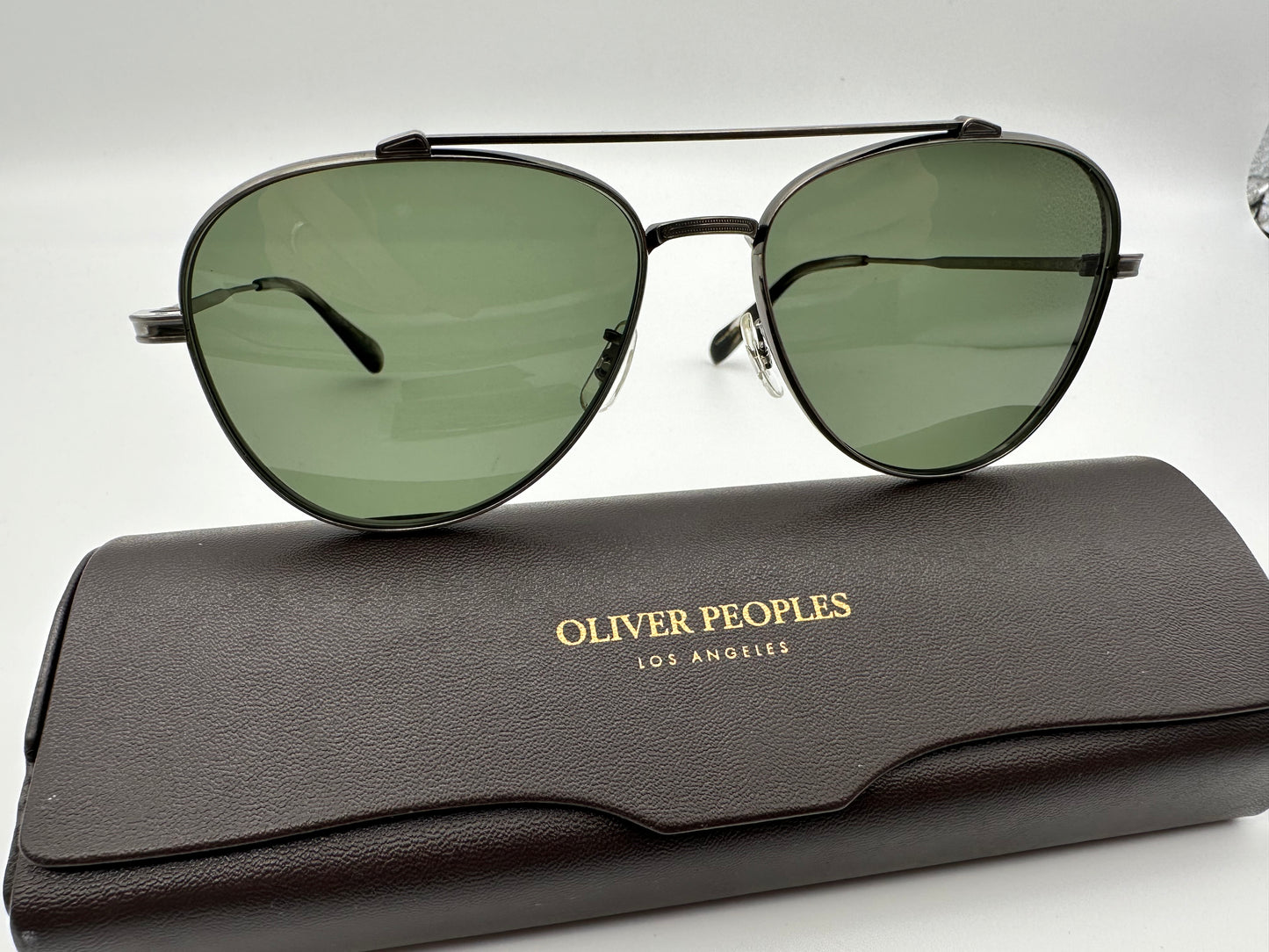 Oliver Peoples RIKSON OV 1266ST Antique Pewter/G-15 Polarized (50769A) Sunglasses