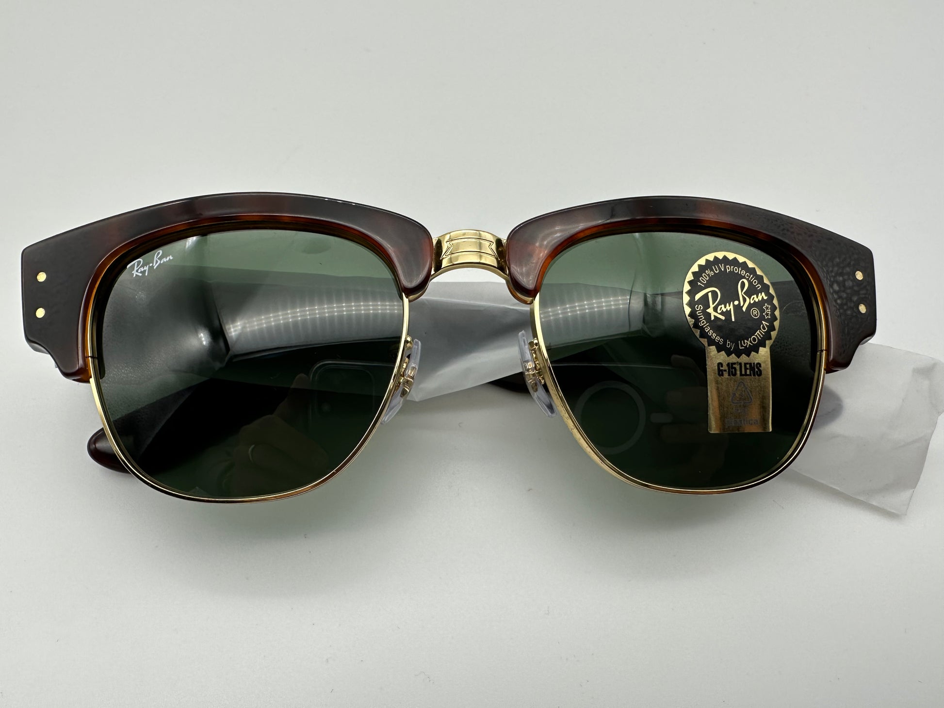 Ray Ban Mega Clubmaster 53mm tortoise gold Shade Review Store