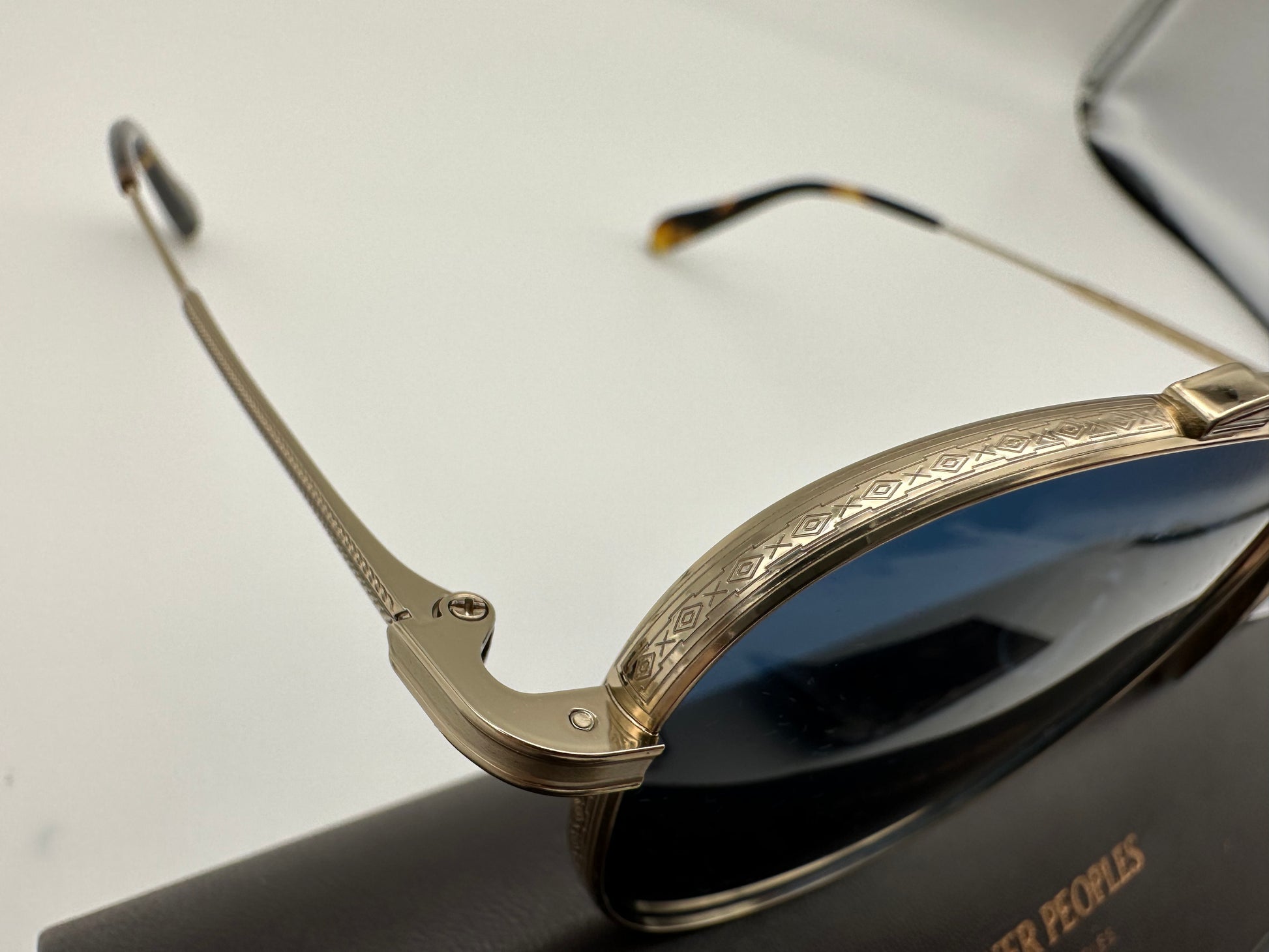 Oliver Peoples RIKSON Soft Gold/Blue 56mm OV 1266ST 503580 Oliver Peoples RIKSON Soft Gold/Blue 56mm OV 1266ST 503580