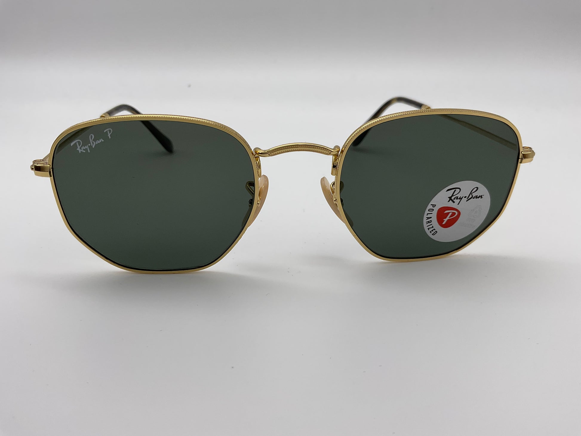 Ray Ban Hexagonal 51mm RB 3548 Gold G 15 001 58 Green Polarized Italy Shade Review Store