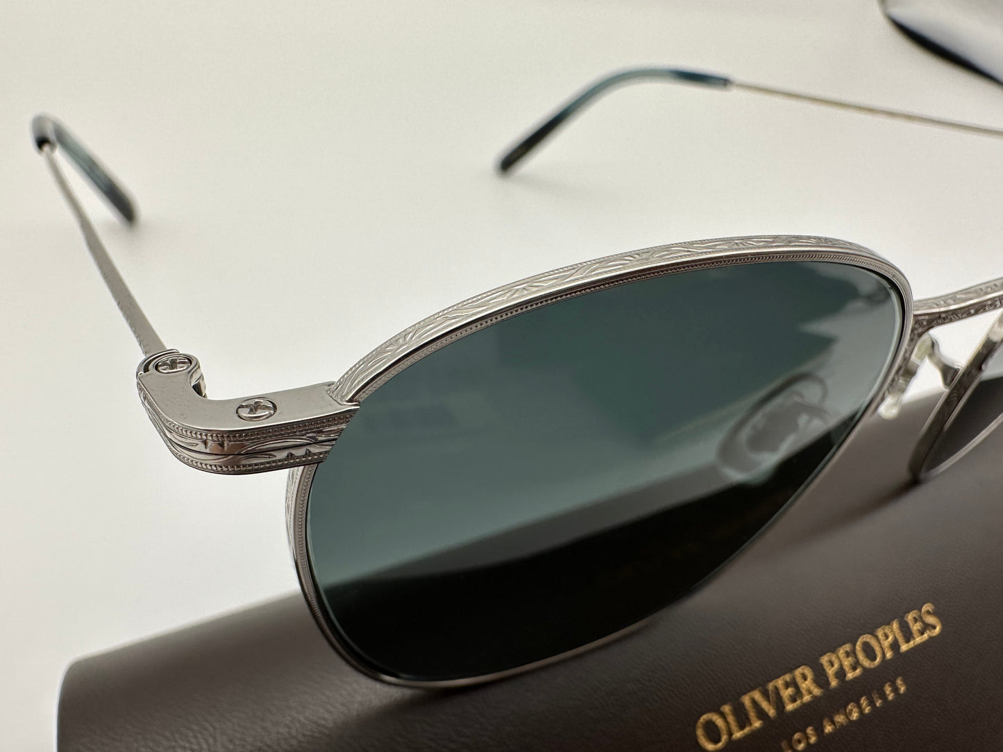 Oliver Peoples GOLDSEN SUN 52mm OV 1285ST Silver/Steal Gradient 5036/41 Sunglasses