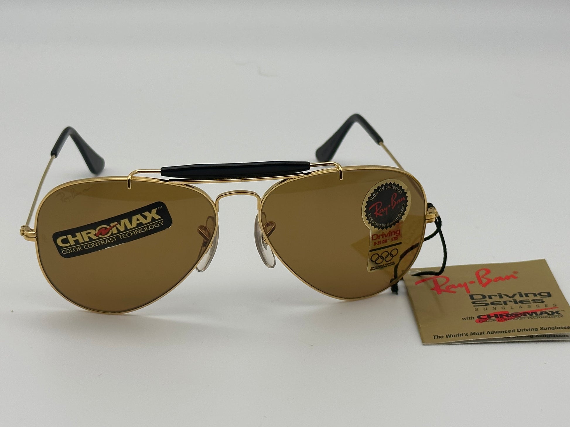 RAY-BAN Chromax USA Bausch Lomb Outdoorsman Arista Black BB 58mm RAY-BAN Chromax USA Bausch Lomb Outdoorsman Arista Black BB 58mm