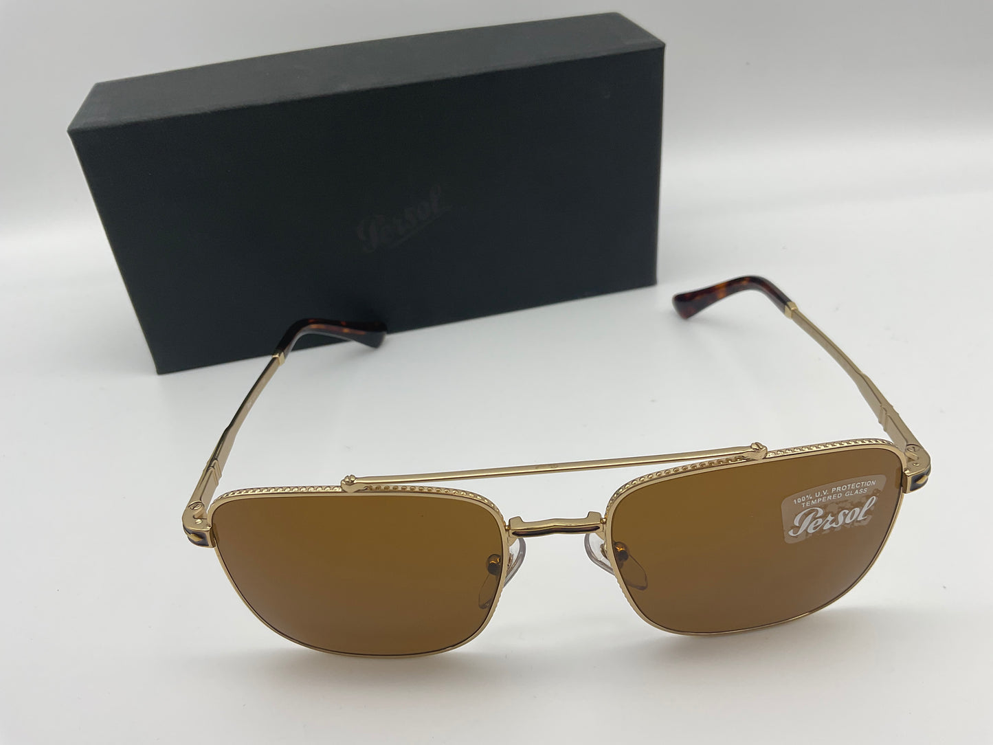 Persol PO 2487s 55mm Gold/Havana Browns made in Italy