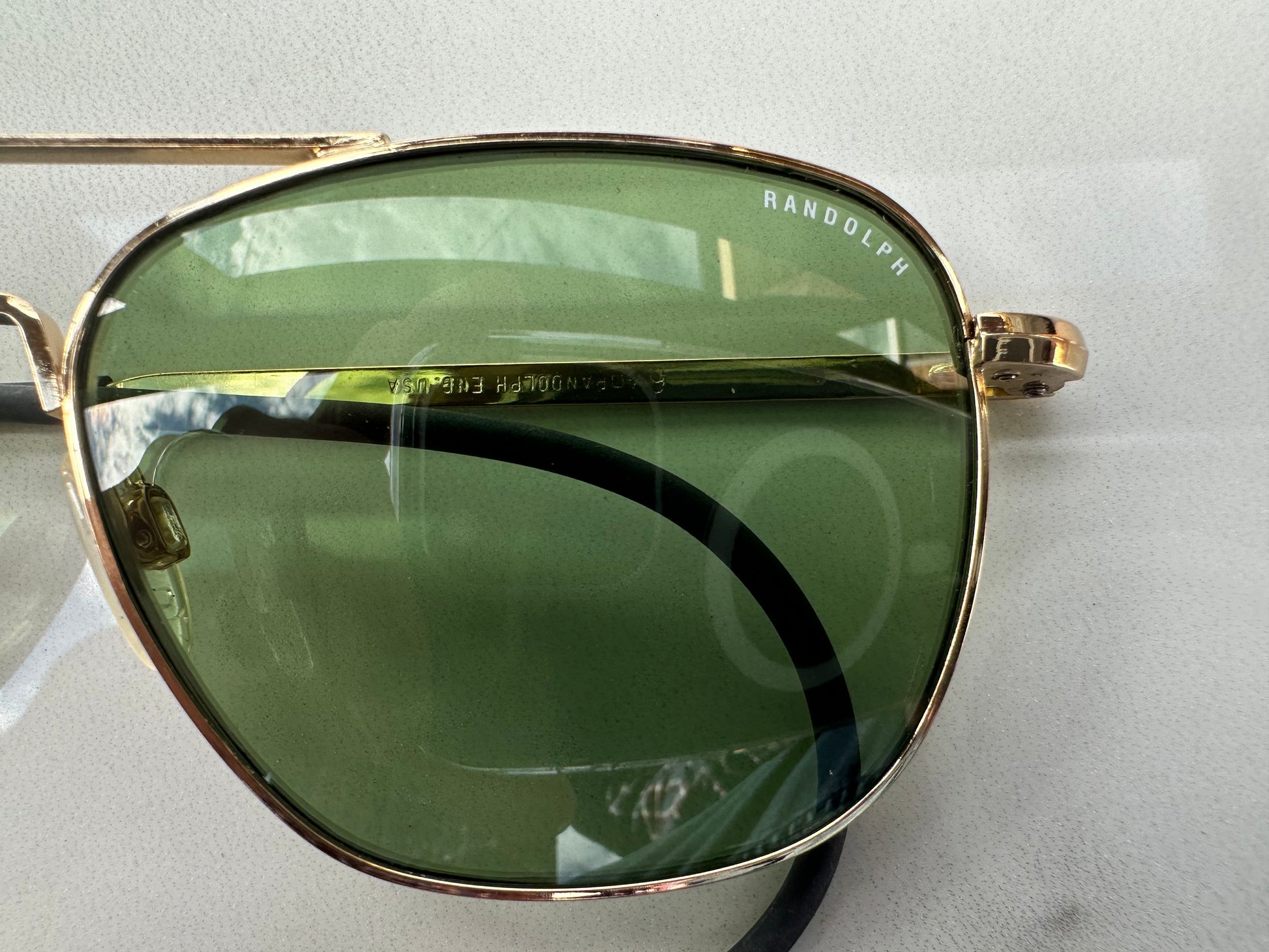 udsagnsord håndled Effektivitet Randolph Aviator 52mm with Green Glass Lenses and Cable Tempes – Shade  Review Store