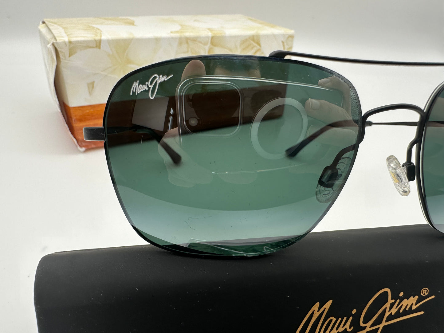 Maui Jim Lava Tube 57mm  786-2M Matte Black Titanium Neutral Grey Polarized Sunglasses Japan