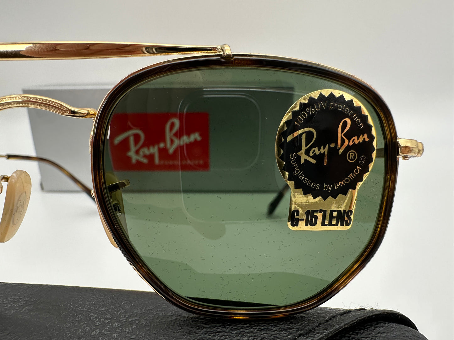 Ray-Ban Marshal II RB3648 52MM Geometric Sunglasses Gold/Tortoise