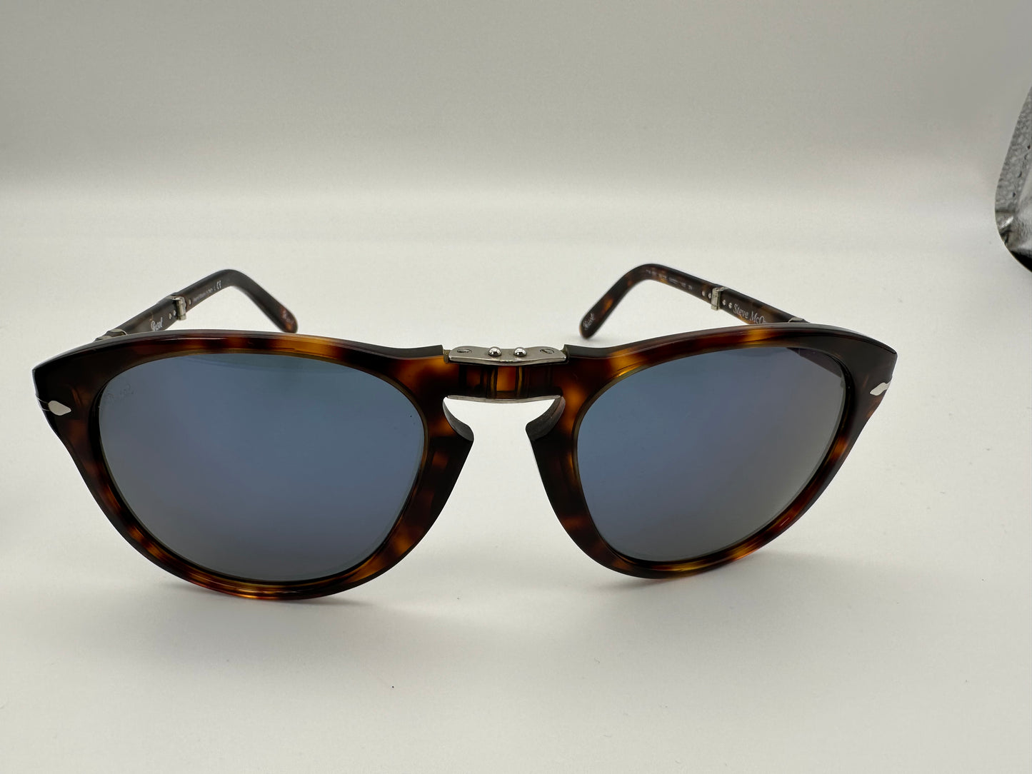 Persol PO 714 SM 54mm 24/56 Blue Havana Special Edition Steve McQueen Sunglasses PREOWNED