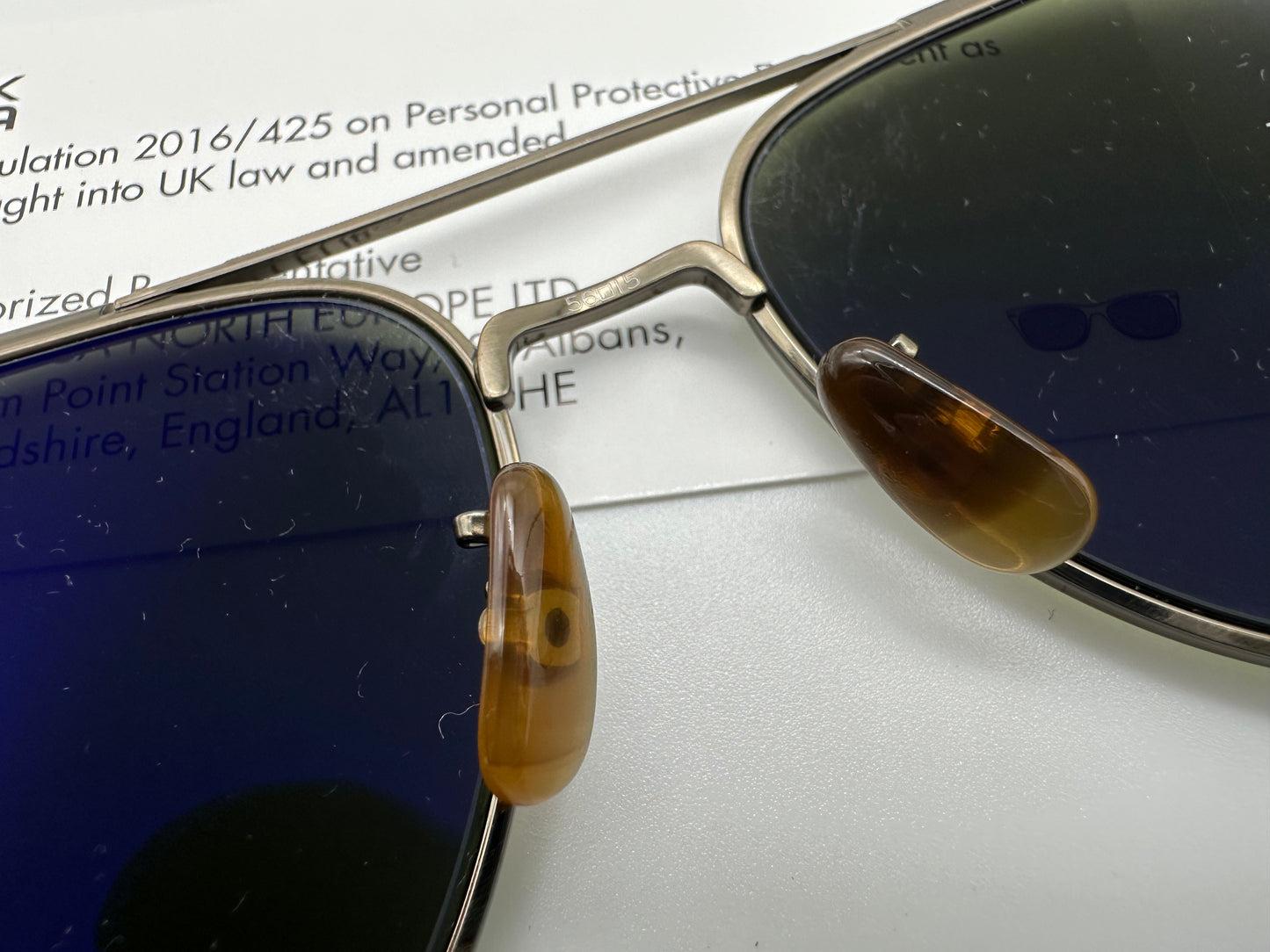 Oliver Peoples TK-3 OV 1276ST 53mm Antique Gold G-15 528452 Sunglasses