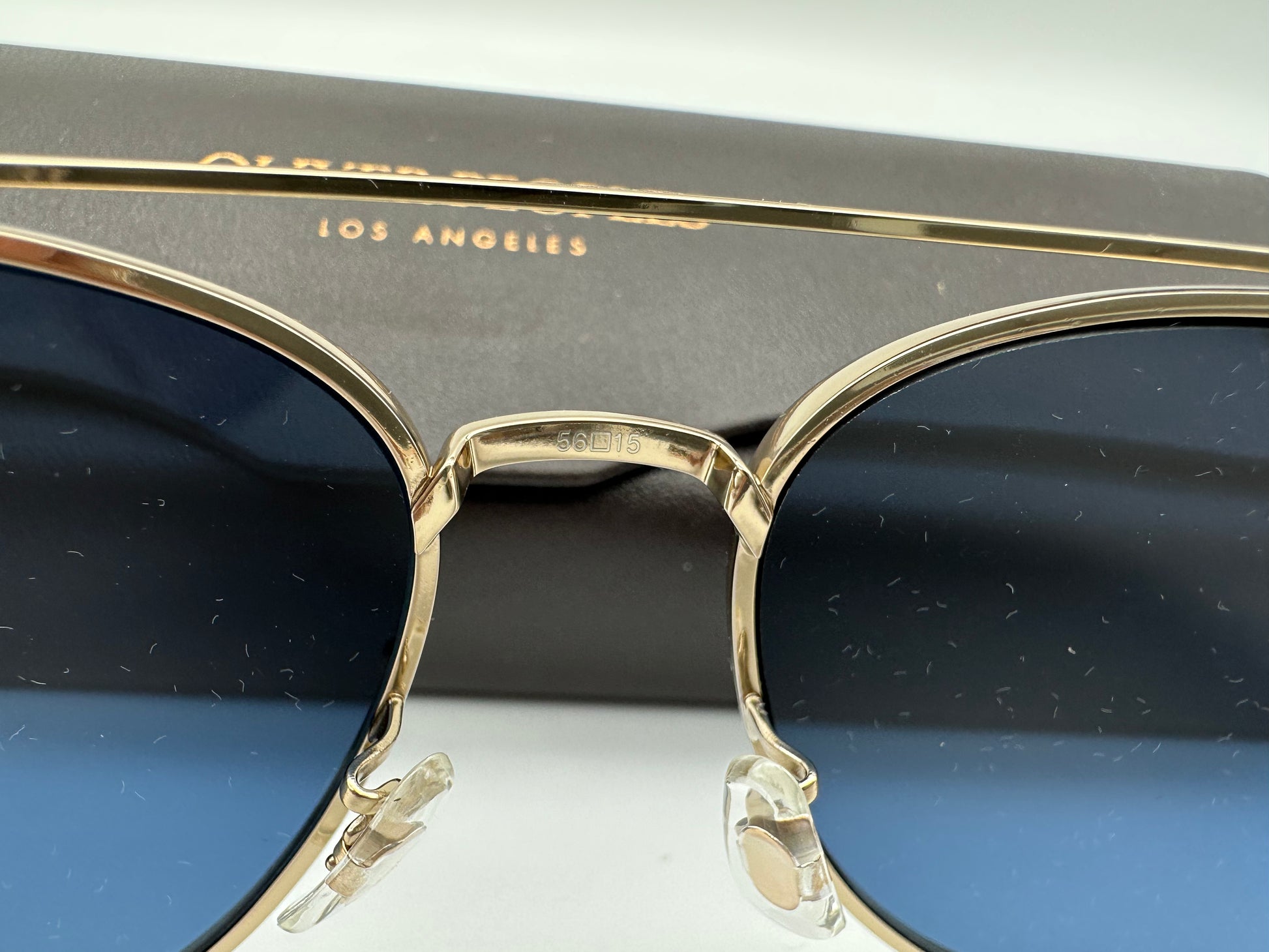 Oliver Peoples RIKSON Soft Gold/Blue 56mm OV 1266ST 503580 Oliver Peoples RIKSON Soft Gold/Blue 56mm OV 1266ST 503580
