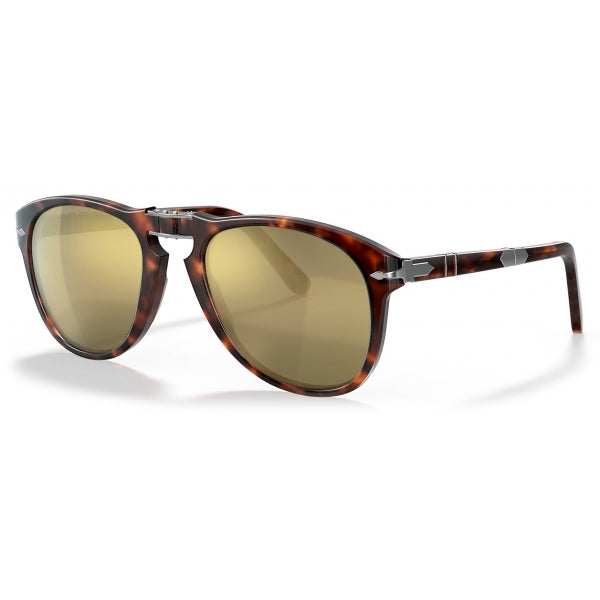 Persol 714 Steve McQueen 54mm Havana  24k Gold Plated Limited Edition PO 0714SM 24 AM USED
