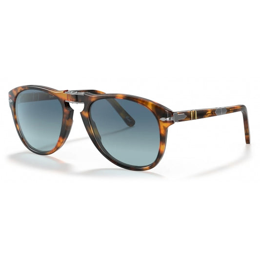 Persol PO714SM 108/S3 54mm Steve McQueen Folding Sunglasses Caffe / Blue Gradient Polarized NEW