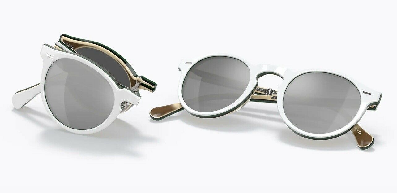 Oliver peoples Gregory Peck OV5456SU 1962 Folding sunglasses White Silver Mirror