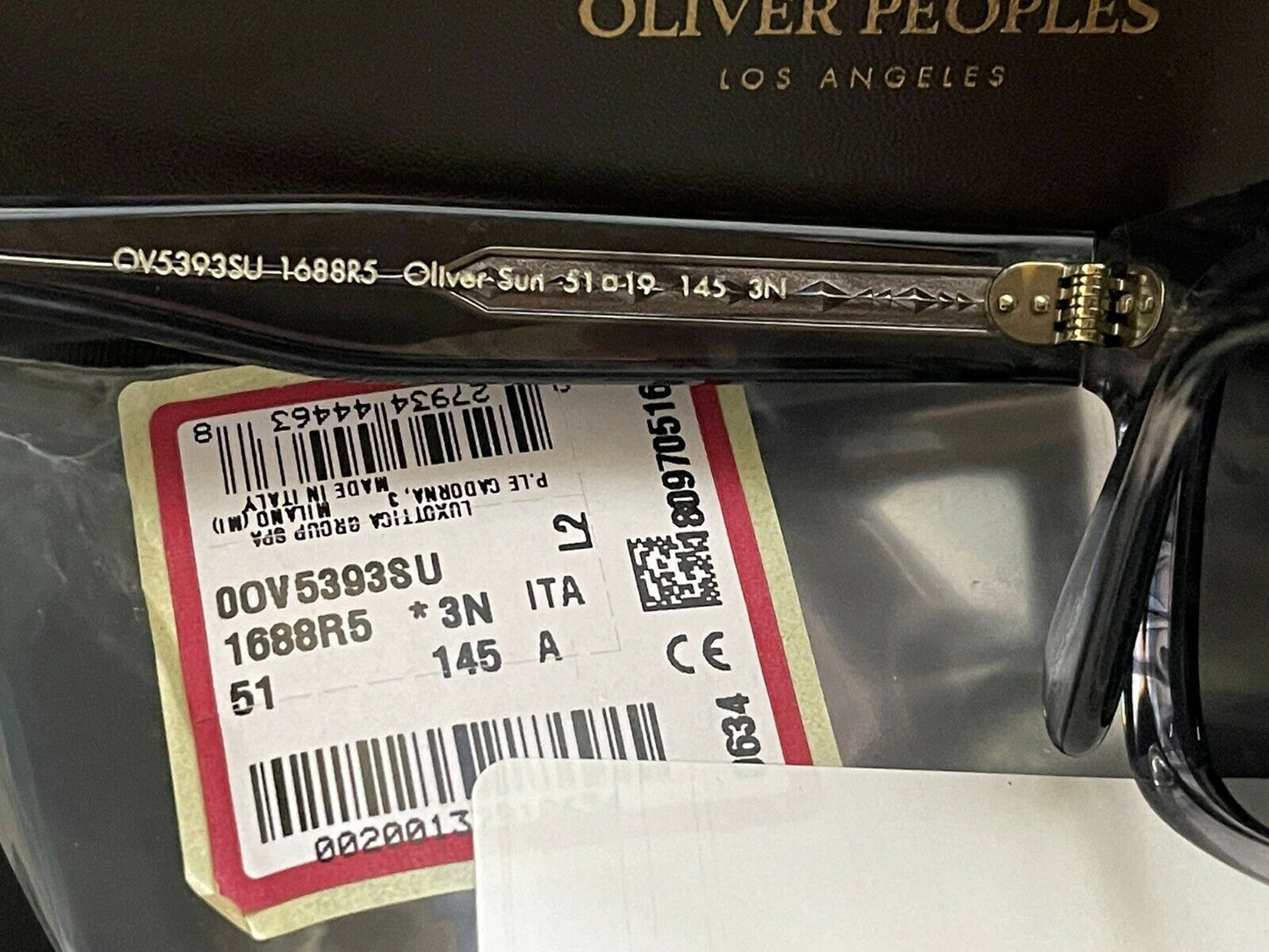Oliver Peoples OV 5393SU OLIVER Sun1688R5 Navy Smoke/Carbon Gray size 51mm