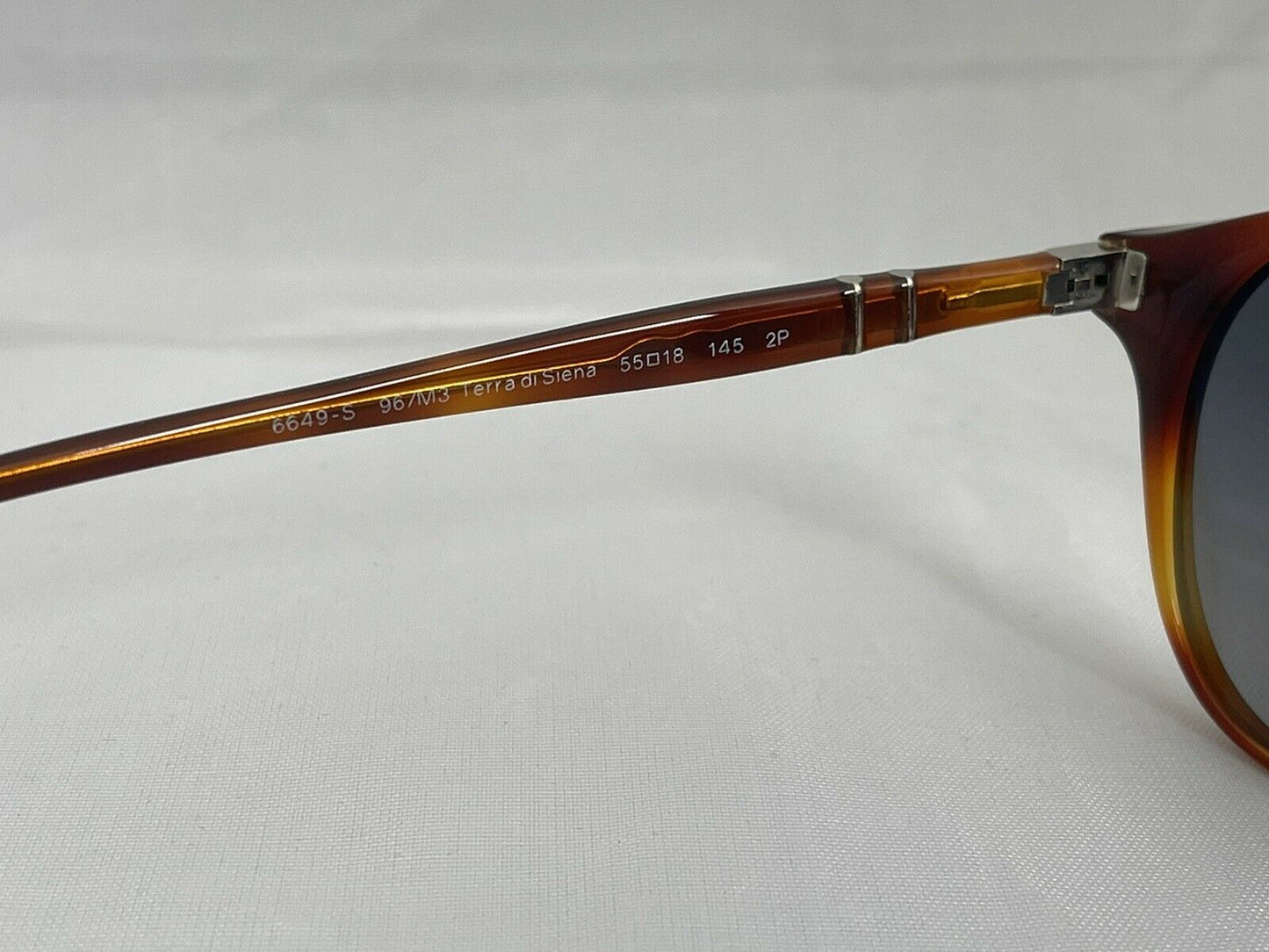 Persol PO 6649 S 96/M3 55 Terra Di Siena Brown/Grey Polarized Italy Open Box