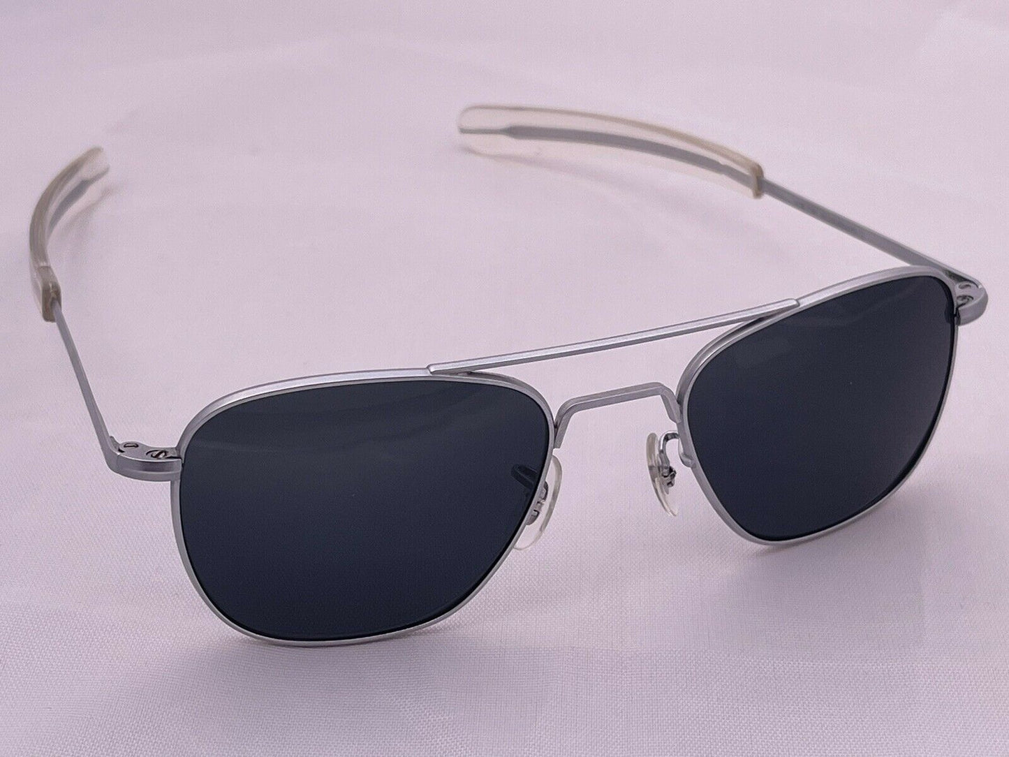 Vintage Randolph Engineering Aviator 1st Gen 1970s 52mm Matte Chrome Sunglasses