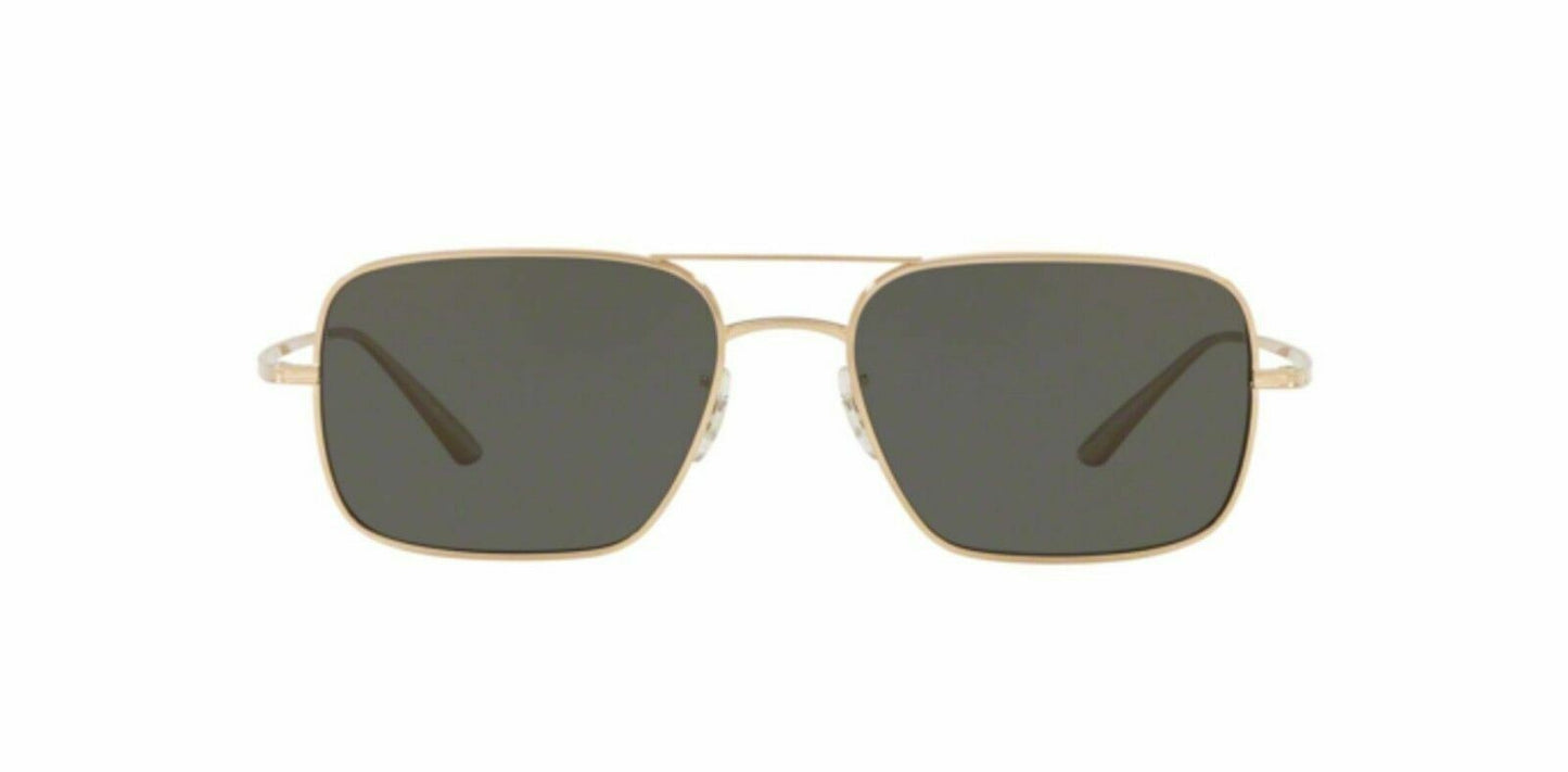 Preowned Oliver Peoples VICTORY LA 54mm Titanium OV1246ST 5292P2 GOLD Glass Polarized Sunglasses